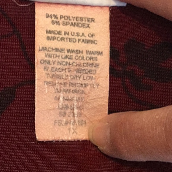 Gorgeous dressy knit top by Virginia Gray, size 1X - Picture 5 of 6